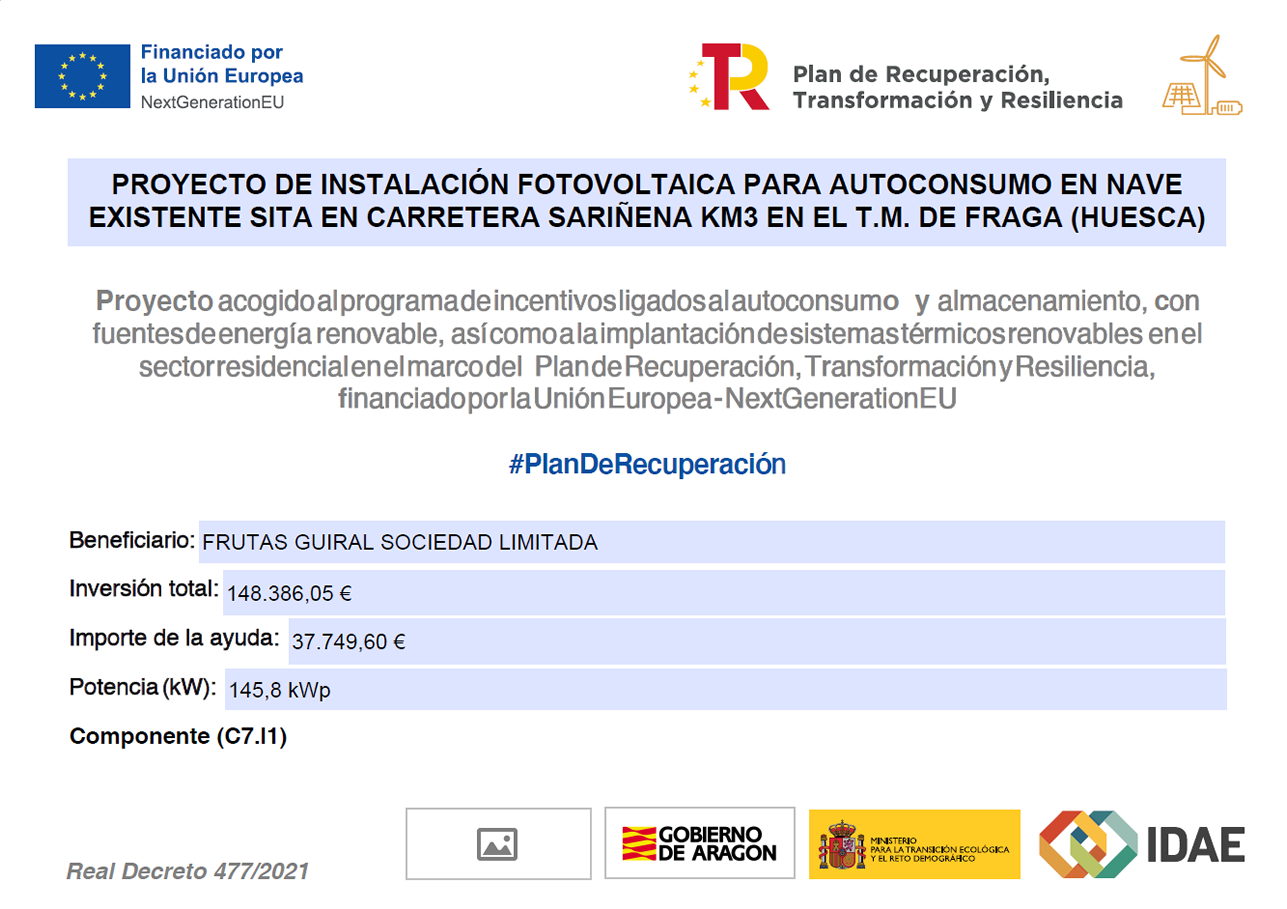 Proyecto de instalaci&oacute;n fotovoltaica para autoconsumo